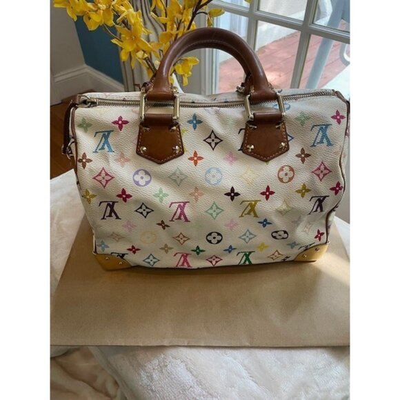 Authentic Vintage Louis Vuitton Speedy 30 Satchel Multicolor Canvas - Preowned - Picture 2 of 13
